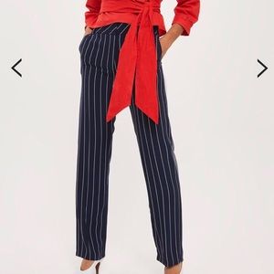 topshop striped trousers